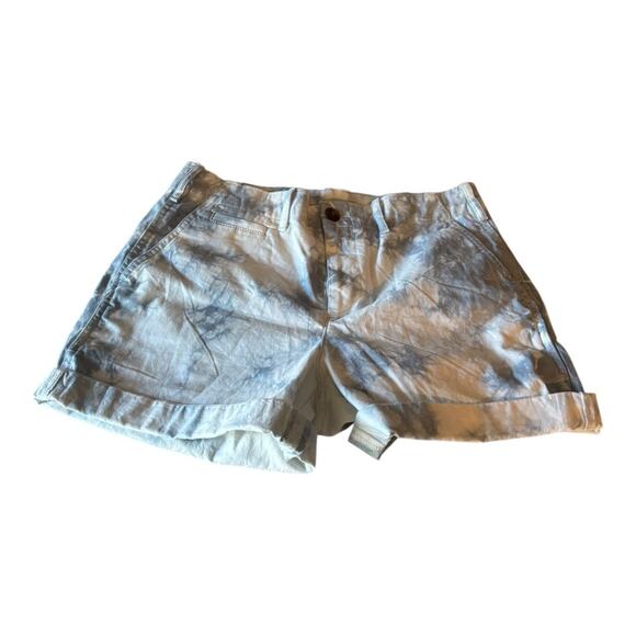 Gap Khakis White & Blue Tie Dye 5" shorts Size 2 - Picture 1 of 3